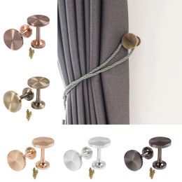 Accessories 2sets Stylish Zinc Alloy Curtain Tiebacks with Polished Edges Decorative Curtain Holdbacks for Stylish Living Space Dropshipping
