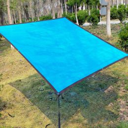 Nets Reniforcing Boundary 8pins Blue Shade Net Outdoor UV Protection Foldable Encrypted Courtyard Balcony Sun Shelter Shade Net