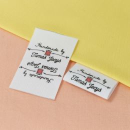 accessories Sewing labels / Custom brand labels, Clothing labels, Sewing, Fabric 100% cotton, custom text (FR093)