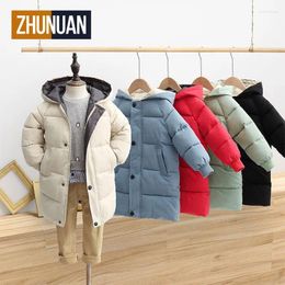 Down Coat ZHUNUAN Childrens Winter Jacket Boys Parker Youth Casual Hooded Warm Baby Clothing