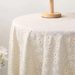 Table Cloth Daisy Cotton Decorative French Japanese Small Fresh Rural Fragmented Tea DPDAN36