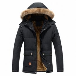 fur Hooded Winter Padded Men's Luxury Mens Coat for Man Work Wear Parkas Lg Parka Korean Popular Clothes Padding Jackets Coats t6zm#
