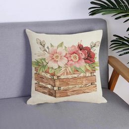 Pillow Easter Pillowcase Holiday Egg Flower Boot Case Reusable Decoration For Sofa Bedroom