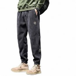 primavera autunno abbigliamento uomo pantaloni in denim per uomo streetwear elastico in vita grande comodo abbigliamento casual pantaloni harajuku w1U0 #