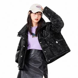 semir Down Jacket Women Stand Collar Design 2021 Winter New Oversize Casual Black Jacket w7ak#