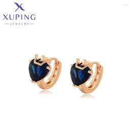 Hoop Earrings Xuping Jewelry Trendy Fashion Charm Gold Color Earring For Women Baby Jewellery Gift S00141101