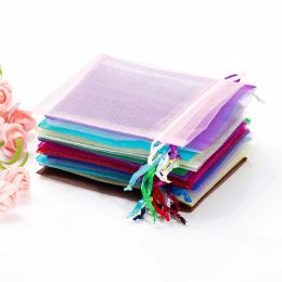 Gravestones Wholesale Drawstring Organza Bag Christmas Wedding Party Decoration Gift Bags Jewellery Packaging Bags Tulle Candy Pouches 50%