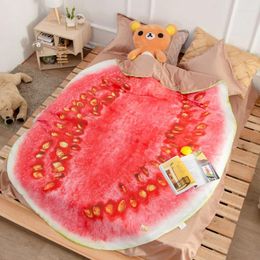 Bedding Sets Creative Blankets Summer Fruit Watermelon Quilt Bed Sheet Wedding Decoration Set Cartoon Bedroom Decor Children