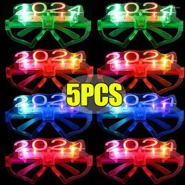 Party Decoration Led Glasses Flashing Music Bar KTV Neon Christmas Halloween Festival Props Adult Kids Gifts 2024