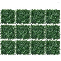 Decorative Flowers Artificial Plants Grass Wall Backdrop Decoration Boxwood Hedge Panels For Indoor Outdoor Home Garden Balcony Decor Party