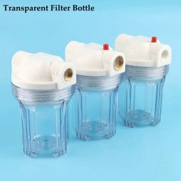 Connectors 5Inch 1/2" Copper Tooth Filter Bottle Thickened Pressure Relief Valve American Internal Deduction 3/4" AS Transparent Filter