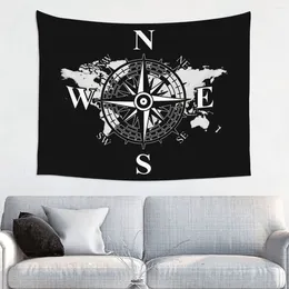 Tapestries Compass With For Table Cloth Cardinal Points Of Earth Hippie Wall Hanging Tapestry Home Decor