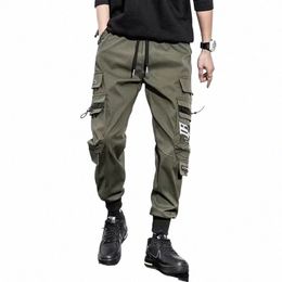 classic Design Multi Flap Pockets Cargo Pants,Men's Loose Fit Drawstring Harem Cargo Jogger Pants p82T#