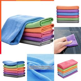 Upgrade New 10/5pcs Microfiber Towel Detailing Towels Absorbable Car Window Cleaning Cloth Wipes Auto Drying Wash Rags