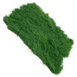 Decorative Flowers Rugs Artificial Fake Moss Realistic Turf Grass Micro Landscape Layout Prop Pad Scene