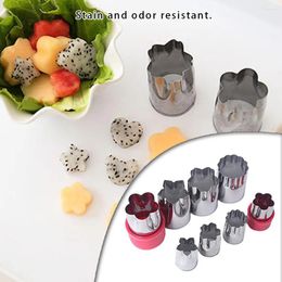 Baking Tools 8 Pieces/Set Stainless Steel Biscuit Mould Washable Home Kitchen Bakery Cookie Fruit Vegetable Slicer Colour Random