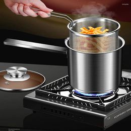 Cookware Sets Stainless Steel Fryer Small Fuel-saving Deep-fried Multifunctional Pot French Fries Fried Chicken Cooking Tool