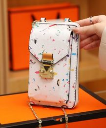 All-match Designer Letter Printed Phone Bag Women's One-Shoulder Crossbody Mobile Coin Purse Factory Wholesale