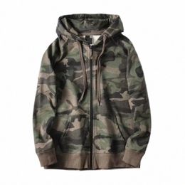 cott Terry Military Style Men Camoue Hoodies 2024 Spring Autumn Camo Pattern Zip Up Hooded Sweatshirts Casual q6up#