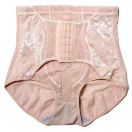 Men's Body Shapers 1pc Sexy Lace Sissy Pouch Panties High Waist Tummy Control Shaper Underwear Man Boxer Briefs