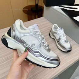 Designer Luxury Womens Casual Shoes Channel Out of Office Sneakers Outdoor Running Shoes Vintage Suede Leather Trainers Fashion Derma City Gsfs Trainer 020