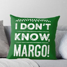 Pillow I Don't Know Margo! Throw Christmas Supplies Autumn Decoration Pillows Decor Home