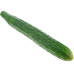 Decorative Flowers Simulated Vegetable Model Fake Cucumber Dish Decoration Kitchen Cabinet Pography Ornament (pu Cucumber) Lifelike