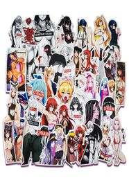 100pcs Sexy Car sticker Anime Hentai Pinup Bunny girl Waifu Decal Stickers suitcase laptop Car Truck Waterproof212S5310984