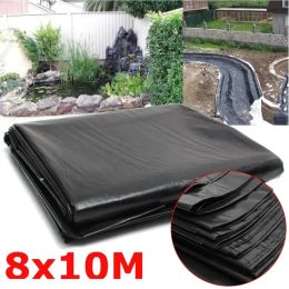 Fabric 8*10m large Fish Pond Liner Garden Pools Reinforced HDPE Heavy Duty Landscaping Pool Waterproof Cloth 0.2mm thickness