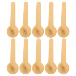 Coffee Scoops Creative Milk Powder Measuring Spoon Teaspoon Mini Wooden Condiment Spoons