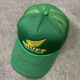 Ball Caps Casual Wide Brim Outdoor Sunscreen Baseball Cap Men Women High Quality Streetwear Green Blue Rhude Adjustable Hat