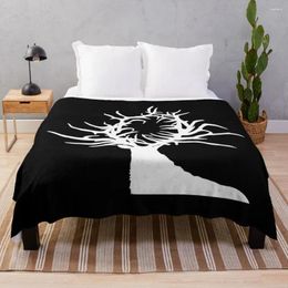 Blankets Shadow And Bone Stag Throw Blanket Flannel Plaid Retros