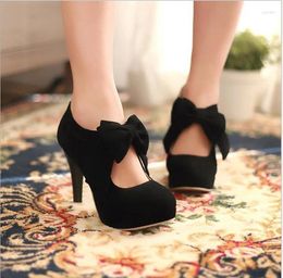 Casual Shoes 2024 40-43 Large Size Party Prom Women's Lady High Heels Fashion Suede Bowkont Waterproof Platform Zipper Ladies Pumps