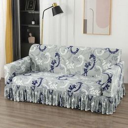 Chair Covers European Style Large Skirt Sofa Cover Four Seasons Universal Fabric Anti Slip Full Coverage Towel Cushion