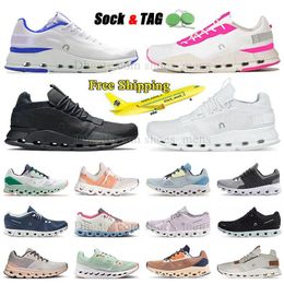 free shipping running shoes mens womens clouds nova triple black and white hot pink cloud 5 x 3 monster surfer cloudstratus rose red runner swift sneakers dhgate.com