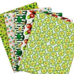 Schroevendraaiers 50*145cm Cotton Material Fabric Avocado Cherry Fruit Series Patchwork Sewing Quilting Fabrics Needlework Diy Cloth Sewing