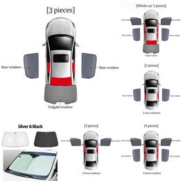 Upgrade New for Hyundai Elantra CN7 AVANTE 2021 2022 Magnetic Car Sunshade Shield Front Windshield Curtain Rear Side Window Sun Shade Visor