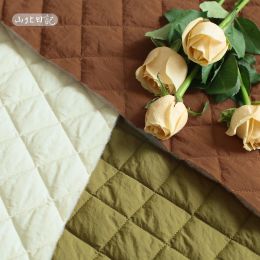 Fabric Quilted Cotton Linen Patchwork Fabric Three Layers Cloth For Down Coat Padded Jacket Home Texture DIY Sewing Accessories New