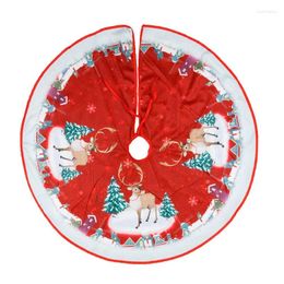 Party Decoration 84cm Christmas Tree Skirt Ornament Decorations Bottom Fabric Xmas Navidad Year 2024