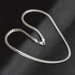 Pendant Necklaces Summer 925 Sterling Silver Fashion Men's Fine Jewelry 5mm 20 Feet 50 Cm Crystal From Swarovskis Necklace248p