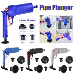 Bathtubs Air Pump Pressure Pipe Plunger Drain Cleaner Sewer Sinks Basin Pipeline Clogged Remover Bathroom Kitchen Toilet Cleaning Tools