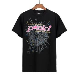 Men Tee Shirt Mens Tees Mens Tshirt Designer 555 Red T Shirts T Shirts Embroidered Spider Web Eursize S/M/L/XL