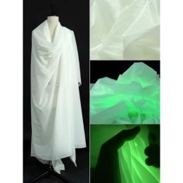 Fabric 1m*1.45m Glow In The Dark Fabric Colorchanging Luminous Satin Fabrics Illuminant Designer Cloth for DIY Sewing Clothing