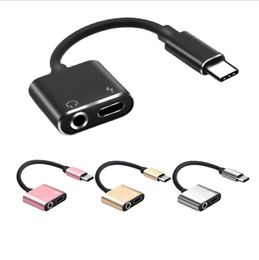2 In 1 Audio Adapter For iPhone 11 12 13 14 Pro Max X XS Aux Jack Headset 3.5mm To Headphone Splitter Charging Earphone Cable with PP Package