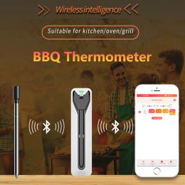 Gauges Wireless Oven Thermometer Builtin Amplifier Bluetooth Probes 100M Digital Cooking Meat Thermometer for Kitchen Grill Barbecue