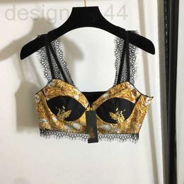 Camisoles & Tanks designer 23ss tank sling womens clothing Womens Sexy Colorblock Printing LaEdge Bra Strap Underwear Can Be worn Alone quality women clothes KX3R