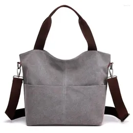 Shoulder Bags 2024 Fashion Casual Women Purse Multi-purpose Canvas Tote Bag Crossbody Bolso Mujer