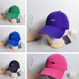 Classic Letter Embroidered Baseball Cap Solid Colour Personalised Truck Driverer Hats Crowd Trendy Designer Hat Men's Sports Casquette
