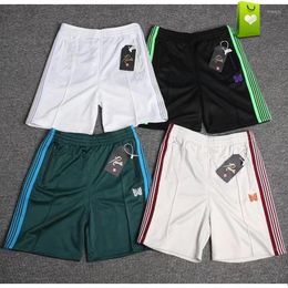 Men's Shorts NEEDLES Striped Butterfly Embroidered High Quality 1:1 Multi Styles Mens Womens Sports AWGE Breeches