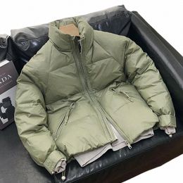 canada Down Jacket Men Warm Down Coat Winter Stand Collar Windproof Windbreaker Zipper Pocket Korean Outerwear Lg Sleeve Loose t4cx#